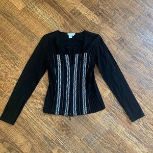 Alberto Makali - Black Tight-fitting Sweater